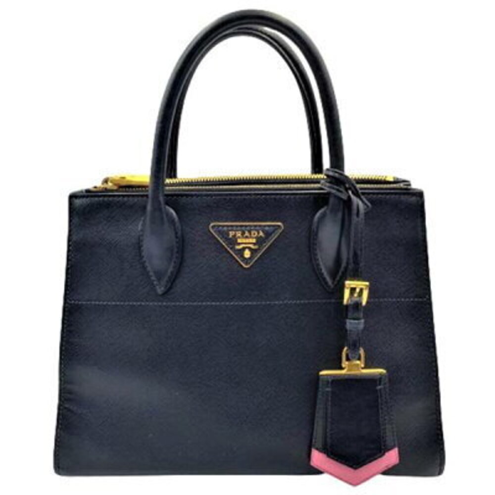 Prada Paradigm Bag Black Pink handbag shoulder tote